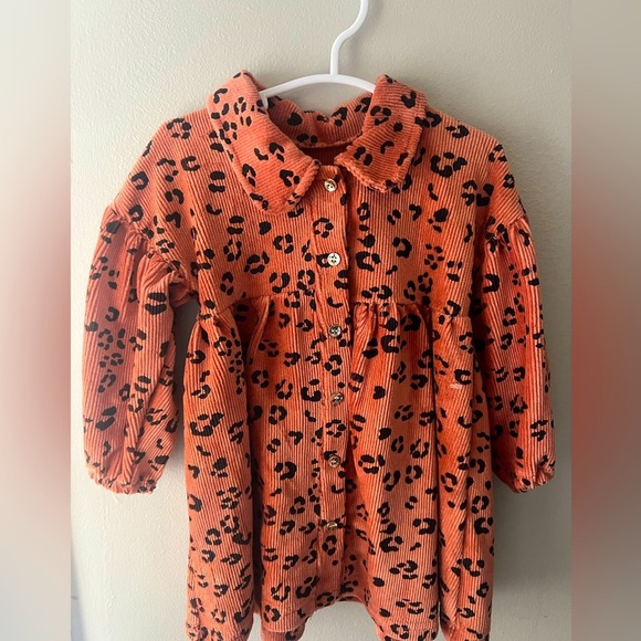 ( Rachel Zoe brand) 12 Month Baby Girl Cheetah Print Dress - Picture 1 of 2